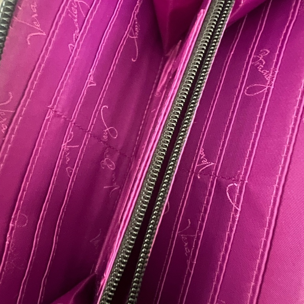 Vera Bradley Pink and Blue Leopard Print Wallet - Picture 6 of 6